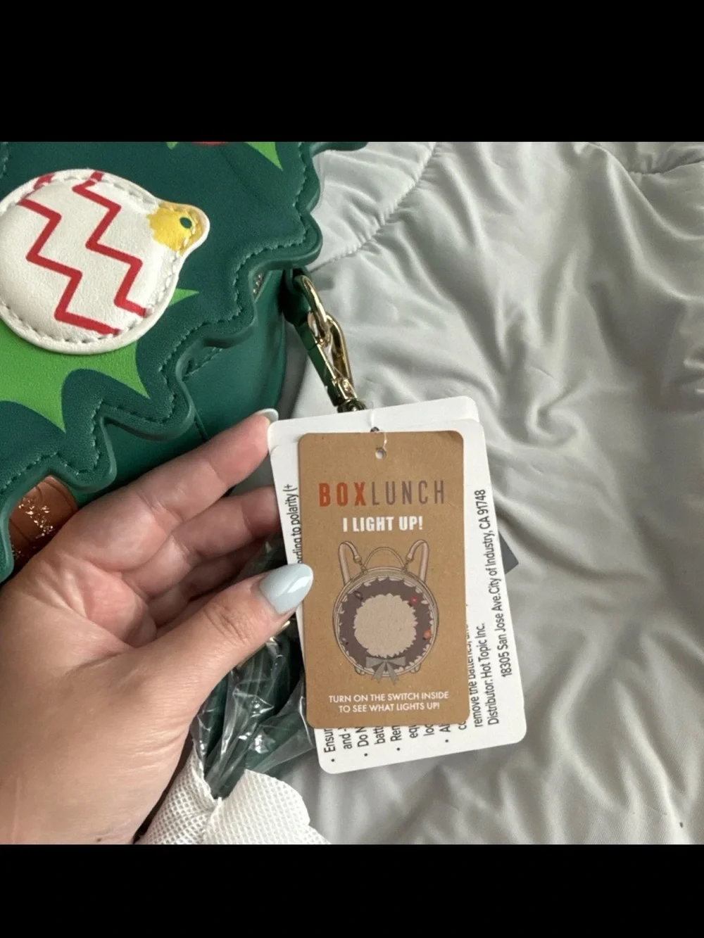 Eeyore Light-Up Crossbody Bag - Blue and Green NWT